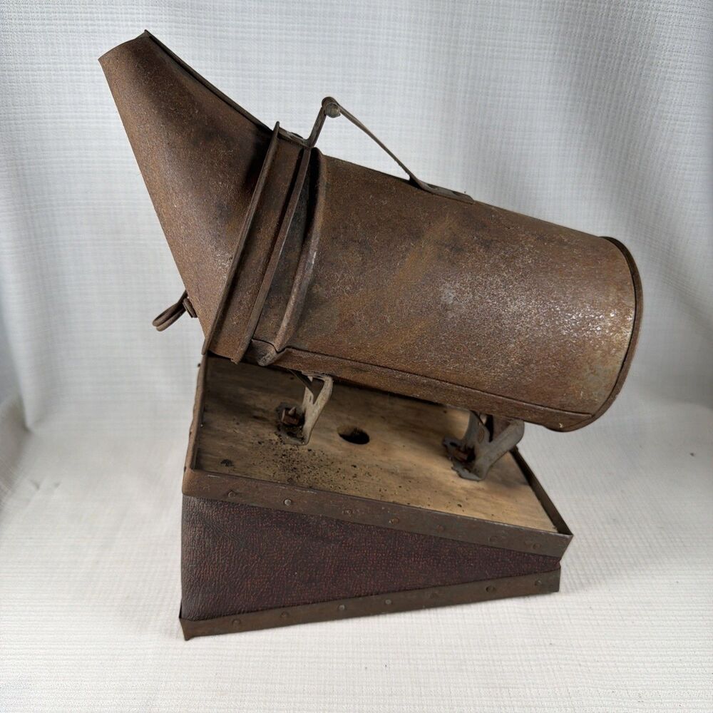 Vintage Woodman’s Famous Bee-Ware Bingham Bee Smoker Primitive Rustic